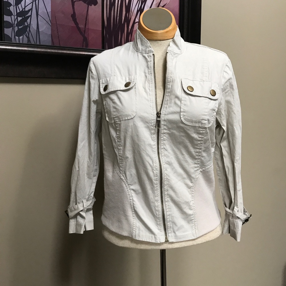 3/4 sleeve bomber jacket